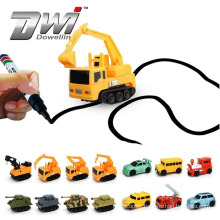 DWI Dowellin Inductive Truck Toys Magic Track Car For Christmas Gifts